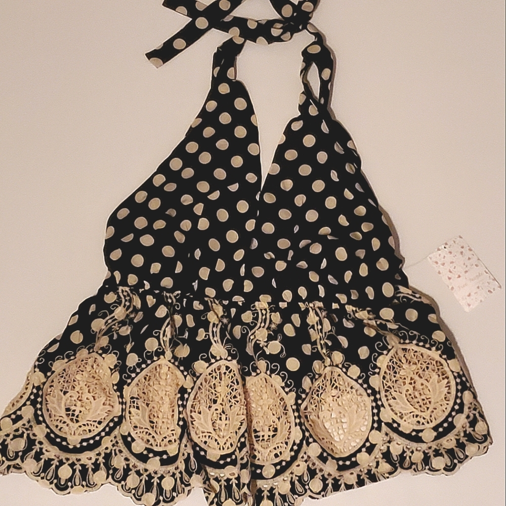 NWT🌼 Free People Boho Chic Halter Top, Large - Picture 7 of 9